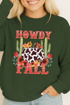 Desert Howdy Fall Heavy Cotton Long Sleeve Adult T-Shirt