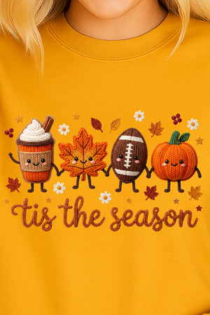 Tis the Season Faux Knit Collage Ready To Press DTF Transfer