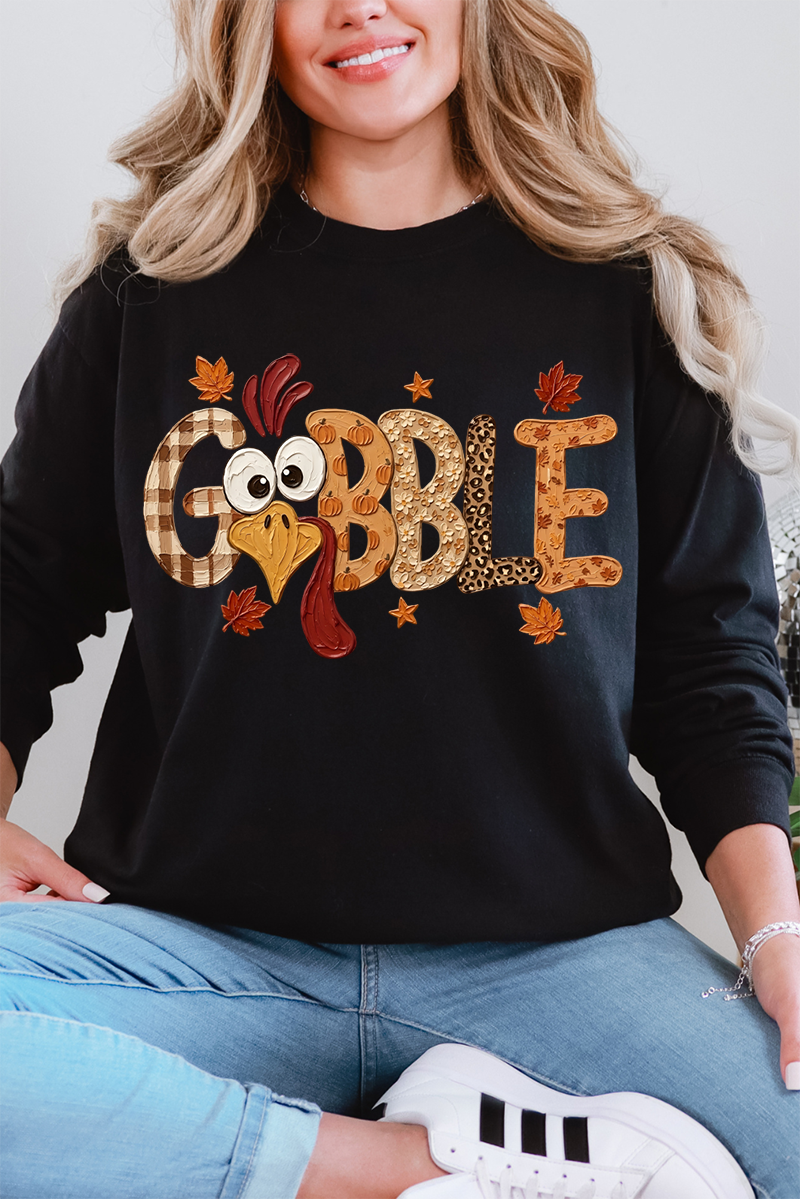 Gobble Season Comfort Colors Heavyweight Long T-Shirt