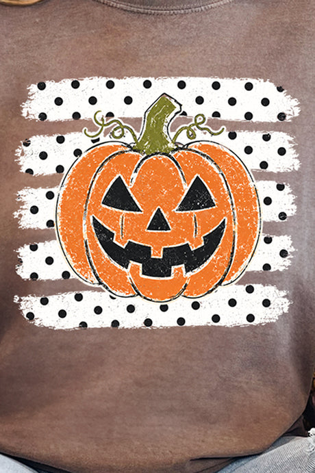 Spooky Pumpkin Pop Comfort Colors Heavyweight Long T-Shirt