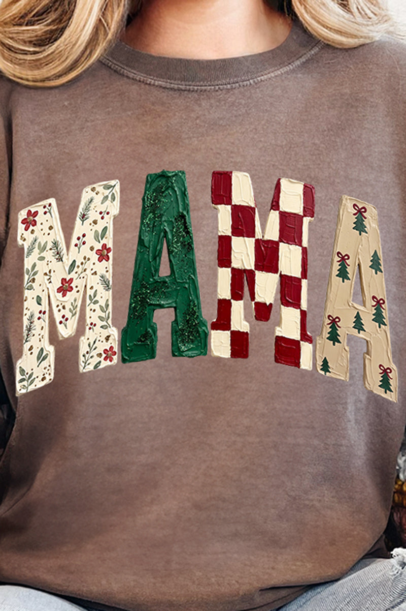 Merry Mama Mix Comfort Colors Heavyweight Long T-Shirt