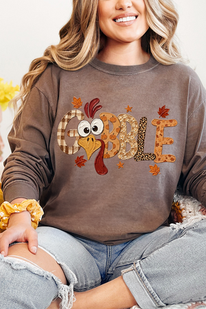 Gobble Season Comfort Colors Heavyweight Long T-Shirt