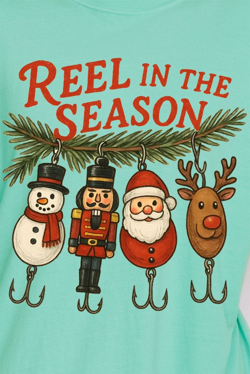 Reel In The Season Comfort Colors Heavyweight Long Sleeve T-Shirt