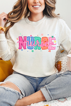 Nurse Energy Comfort Colors Heavyweight Long T-Shirt