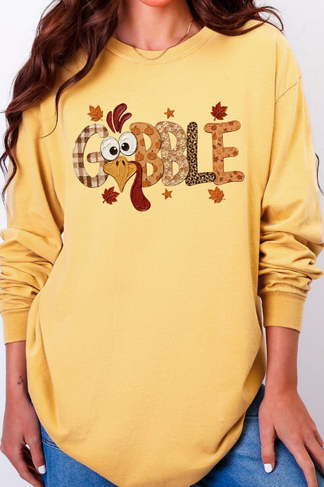 Gobble Season Comfort Colors Heavyweight Long T-Shirt