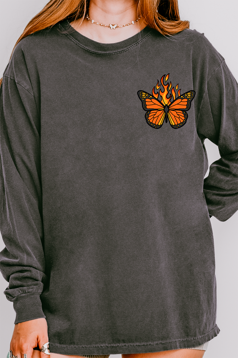 Bet On Yourself Front & Back Design Comfort Colors Heavyweight Long T-Shirt