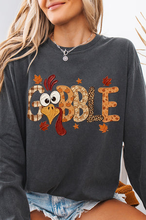 Gobble Season Comfort Colors Heavyweight Long T-Shirt