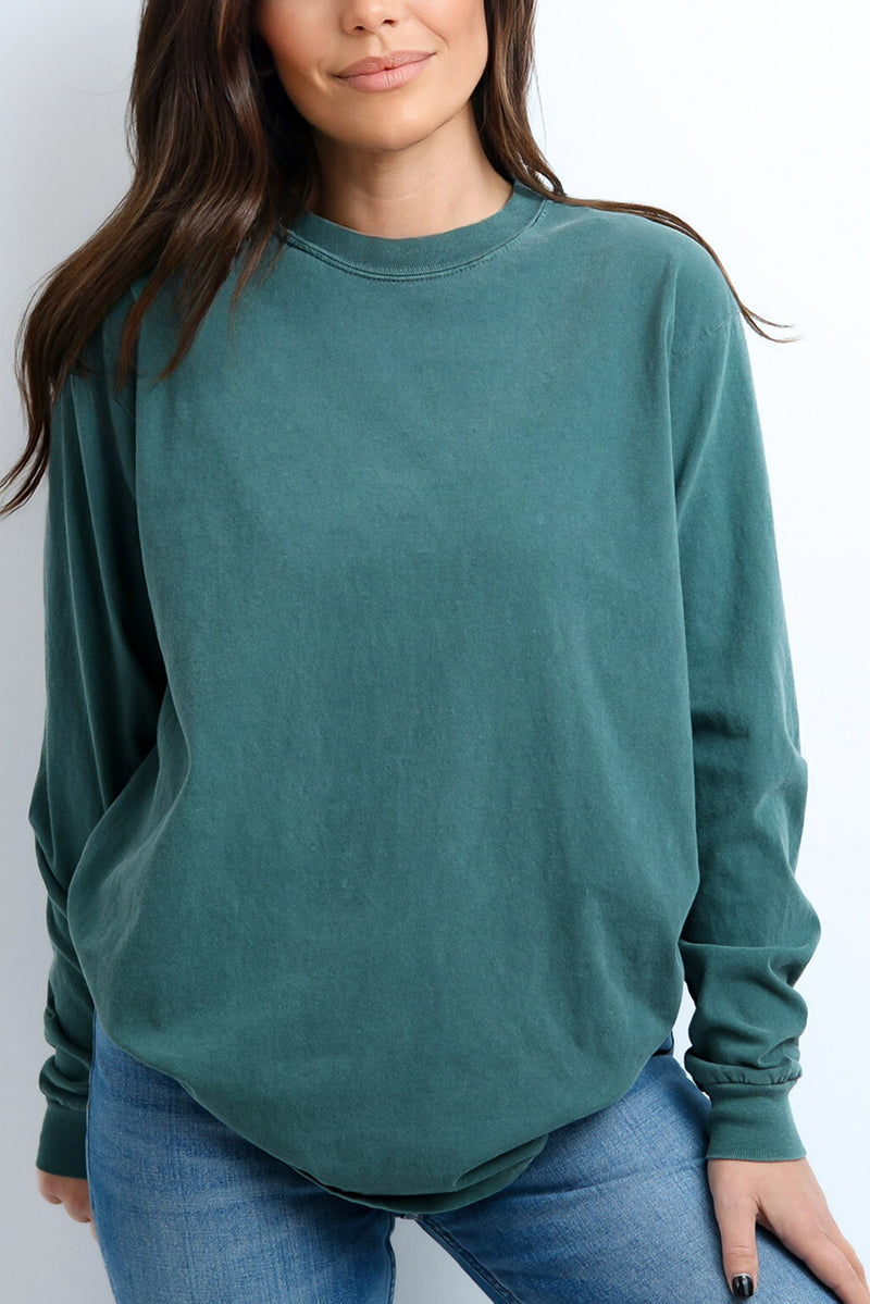 Shades of Green/Yellow Comfort Colors Long Sleeve T-Shirt