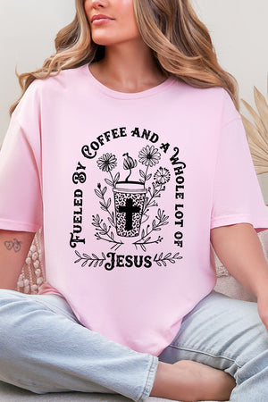 Black Coffee And A Whole Lotta Jesus Softstyle Adult T-Shirt