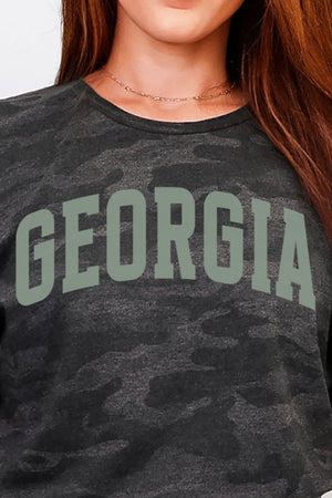 Green Arched Georgia Fine Jersey Tee