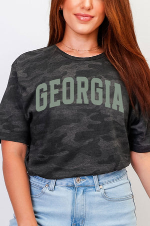 Green Arched Georgia Fine Jersey Tee