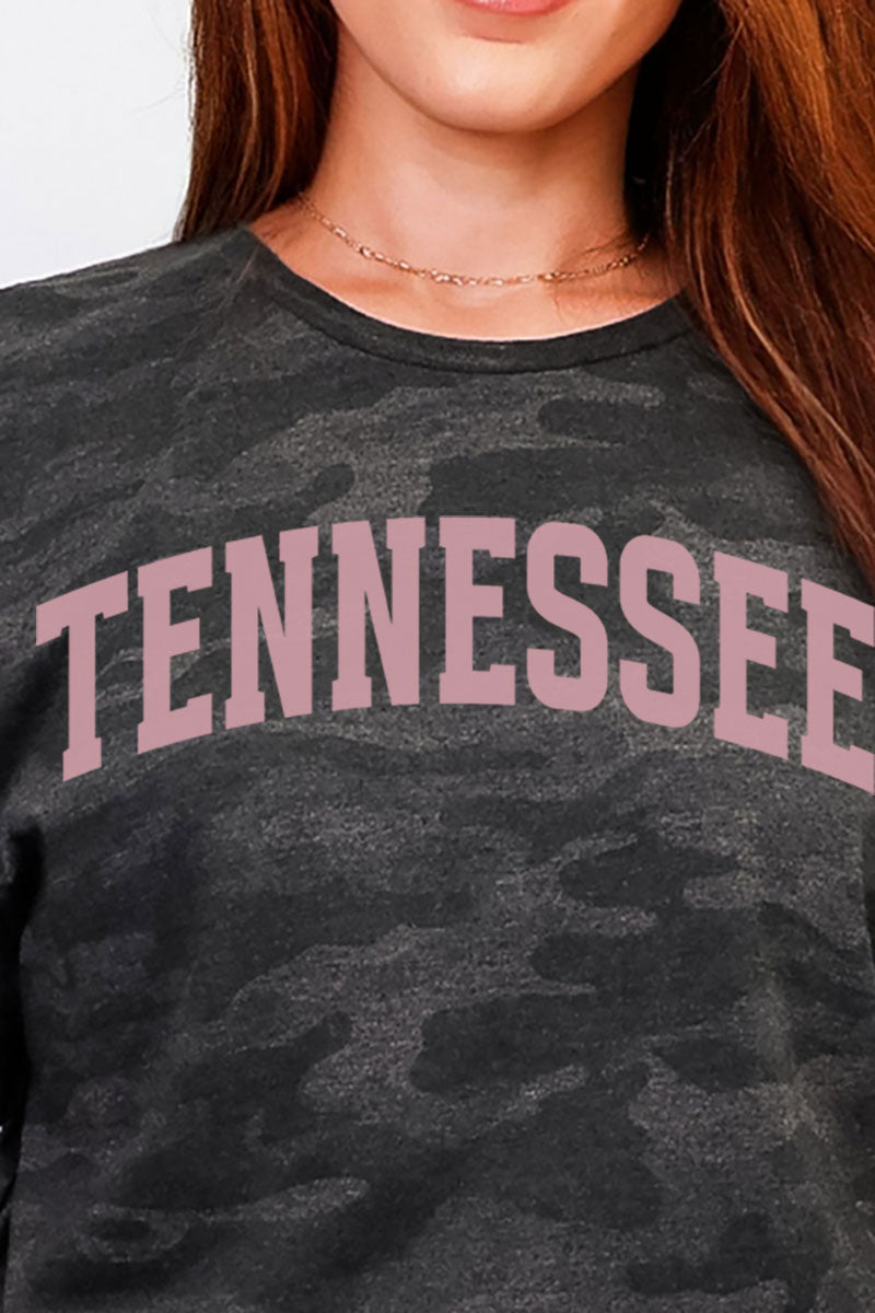 Pink Arched Tennessee Fine Jersey Tee