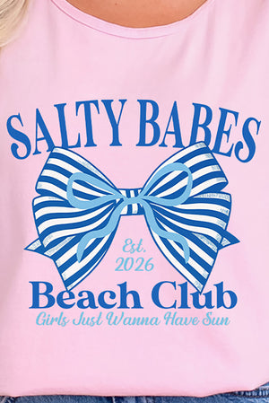 Blue Salty Babes Comfort Colors Cotton Tank Top
