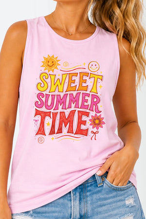 Golden Glow Sweet Summer Time Comfort Colors Cotton Tank Top