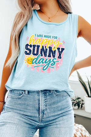 Made For Sunny Days Comfort Colors Cotton Tank Top