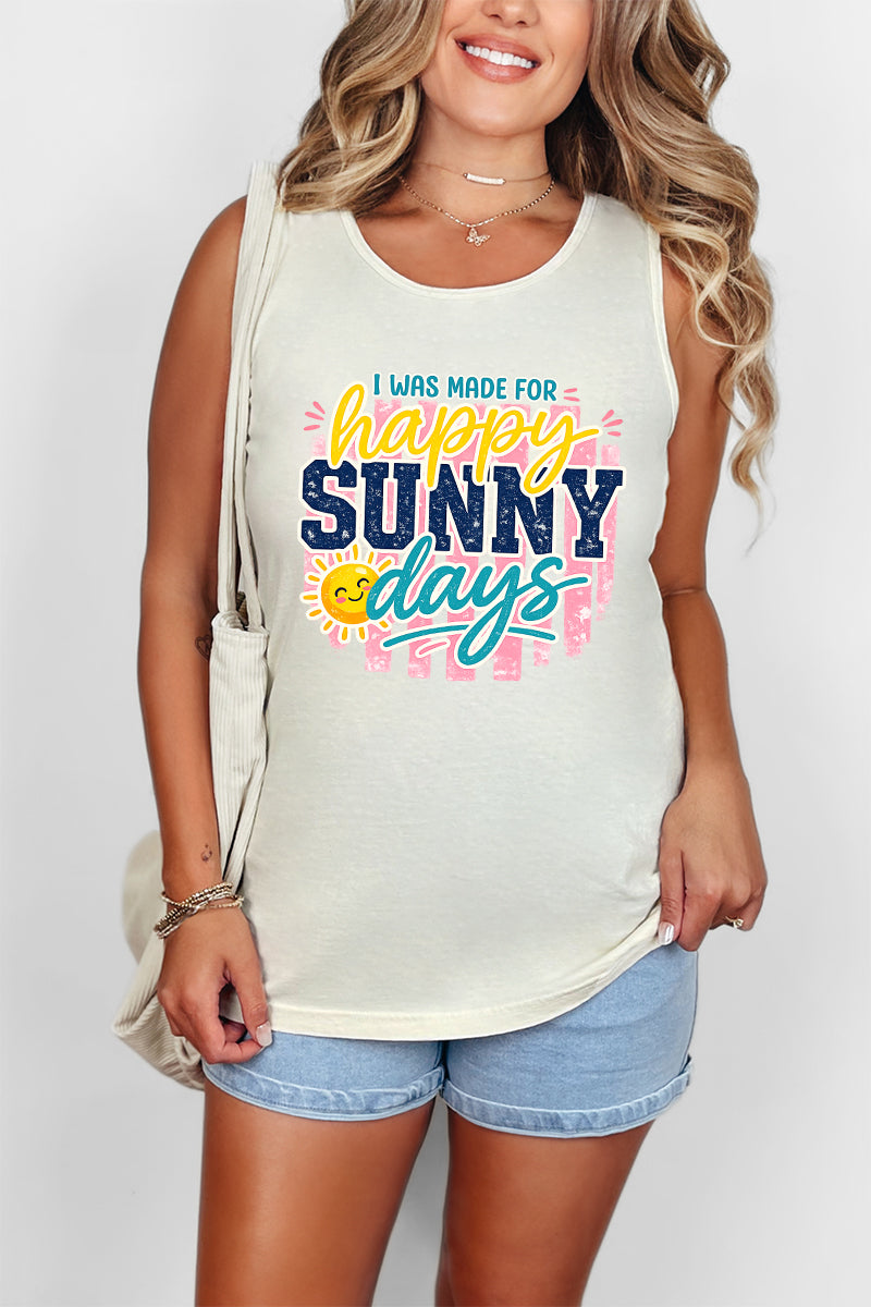 Made For Sunny Days Comfort Colors Cotton Tank Top