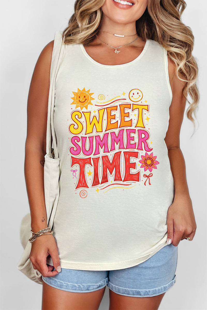 Golden Glow Sweet Summer Time Comfort Colors Cotton Tank Top