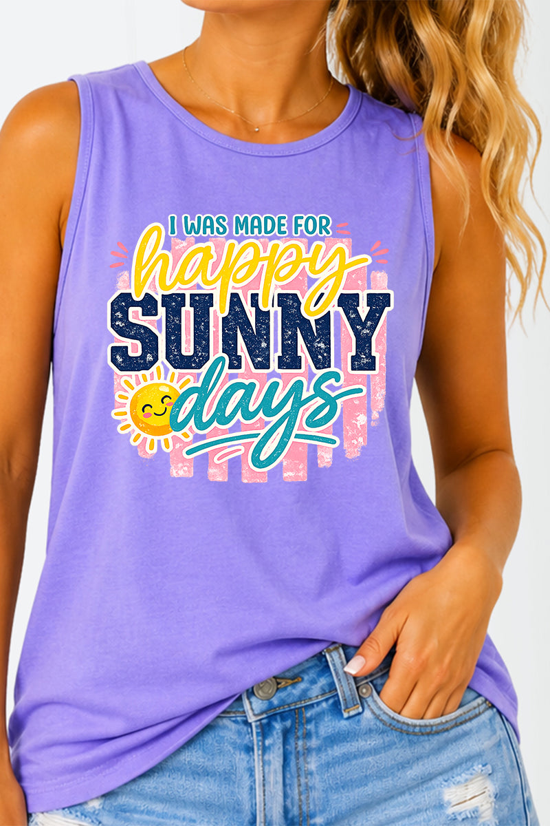 Made For Sunny Days Comfort Colors Cotton Tank Top