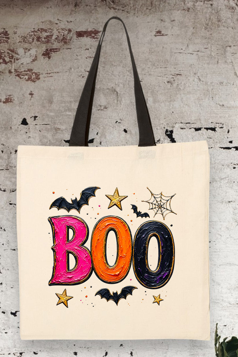 Bold Boo Medium Canvas Tote