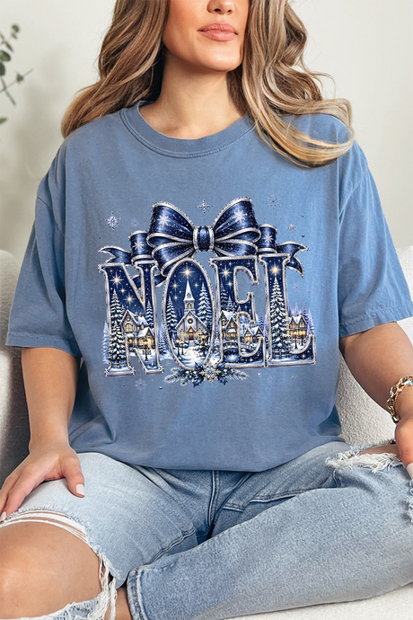 Starlit Noel Village Comfort Colors Adult Ring-Spun Cotton Tee