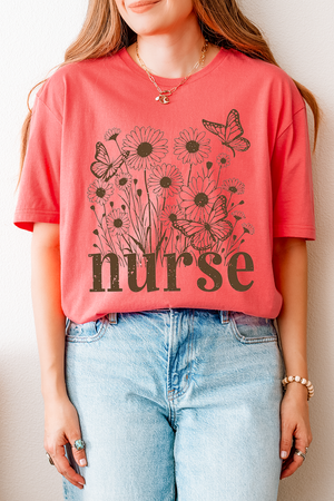 Wildflower Nurse Softstyle Adult T-Shirt
