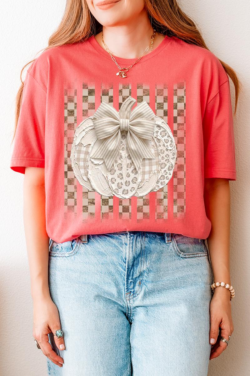 Painted Pumpkin Latte Softstyle Adult T-Shirt