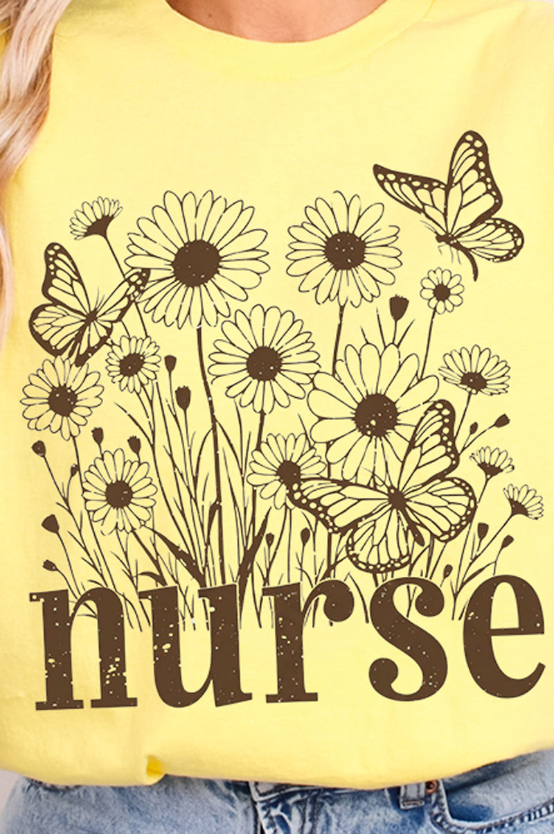 Wildflower Nurse Softstyle Adult T-Shirt