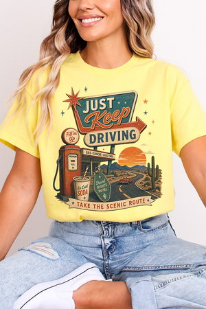 Just Keep Driving Softstyle Adult T-Shirt