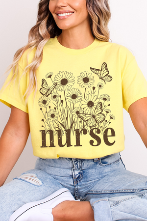 Wildflower Nurse Softstyle Adult T-Shirt