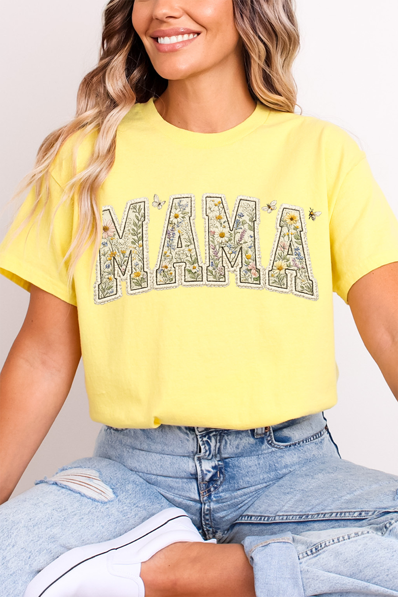 Buzzing Blooms Mama Softstyle Adult T-Shirt