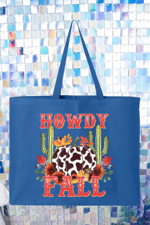 Desert Howdy Fall Canvas Jumbo Tote