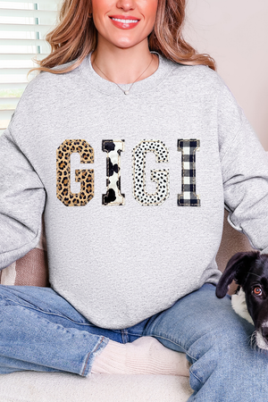 Pattern Play Gigi Heavy Blend Crew Sweatshirt