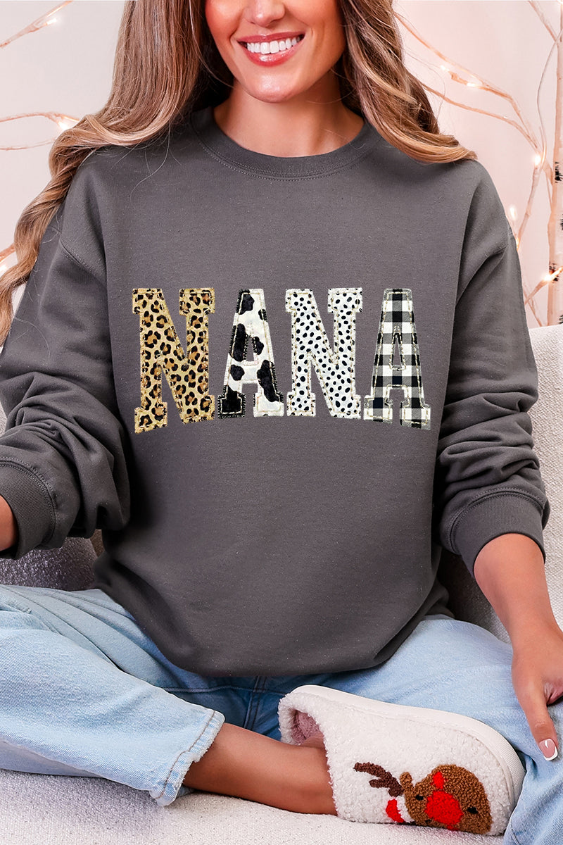 Pattern Play Nana Heavy Blend Crew Sweatshirt