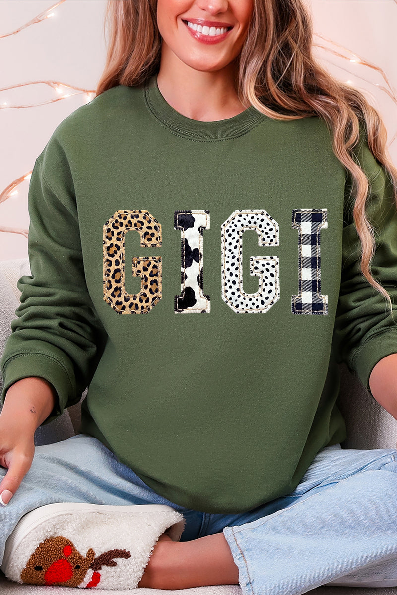 Pattern Play Gigi Heavy Blend Crew Sweatshirt