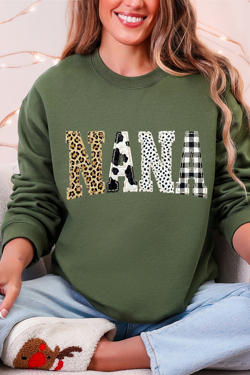 Pattern Play Nana Heavy Blend Crew Sweatshirt