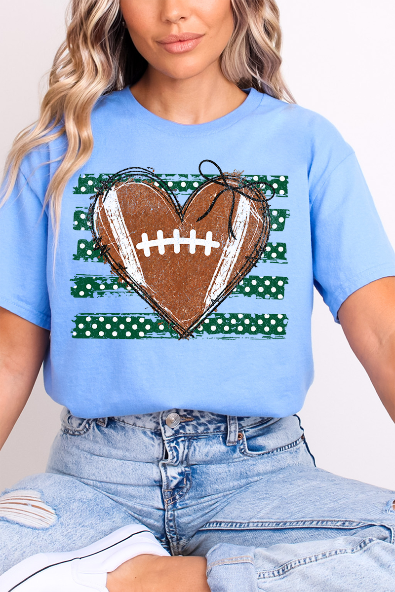 Green Football Sweetheart Softstyle Adult T-Shirt
