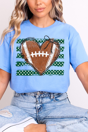 Green Football Sweetheart Softstyle Adult T-Shirt