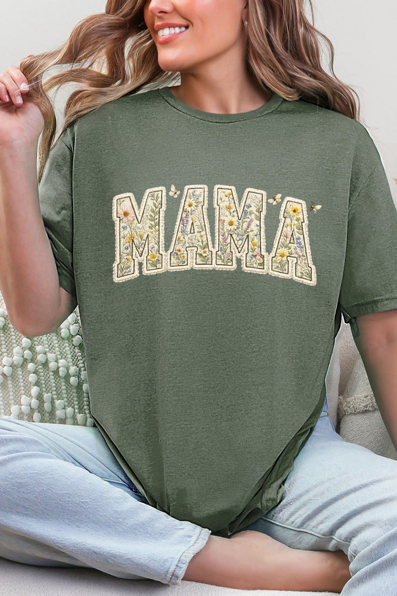 Buzzing Blooms Mama Softstyle Adult T-Shirt