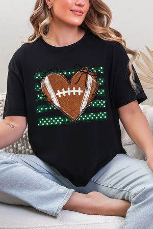 Green Football Sweetheart Softstyle Adult T-Shirt