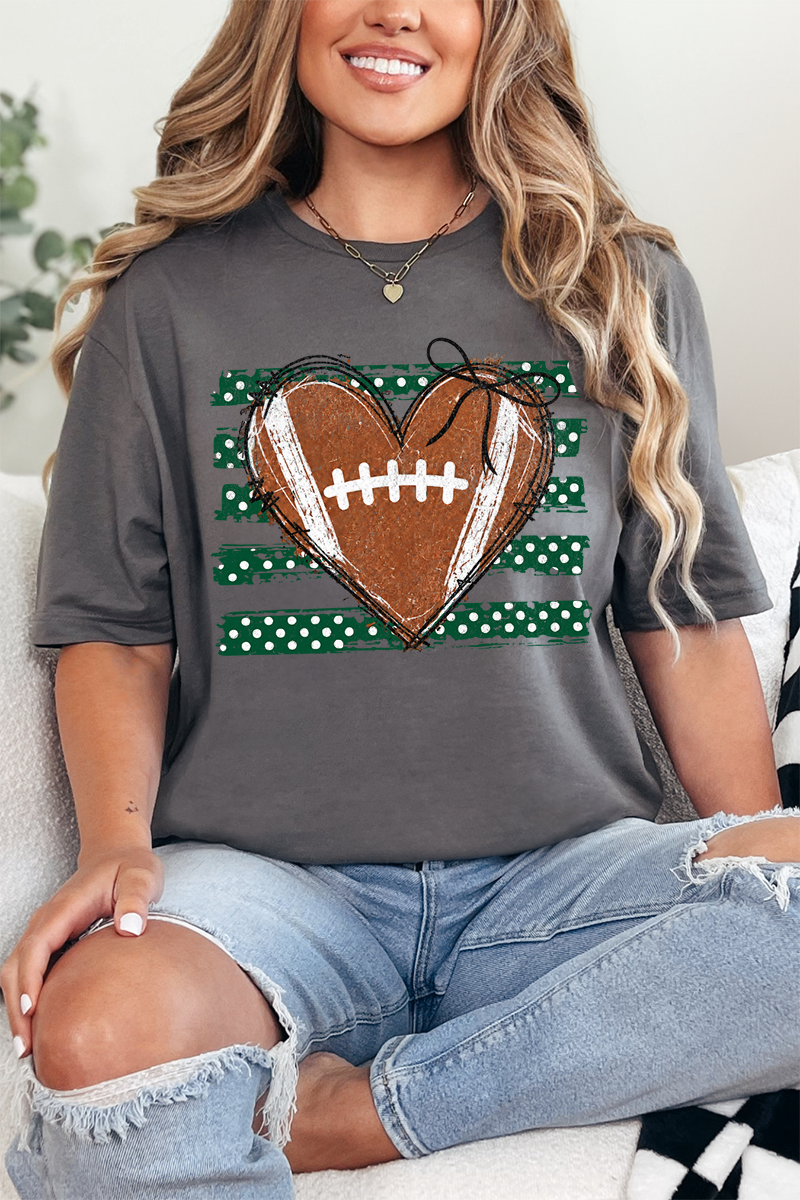 Green Football Sweetheart Softstyle Adult T-Shirt