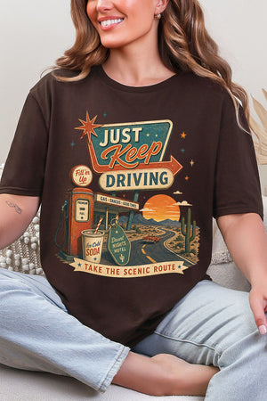 Just Keep Driving Softstyle Adult T-Shirt