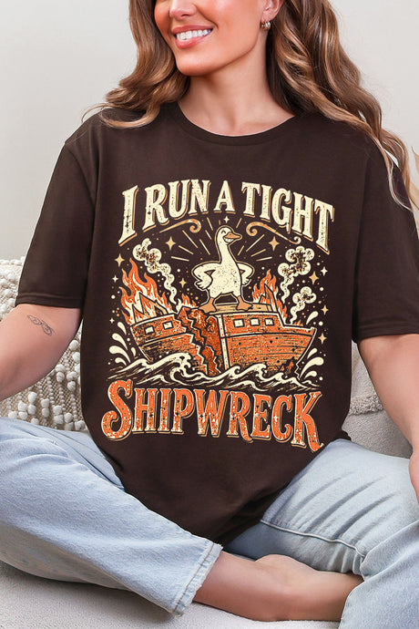 Tight Shipwreck Goose Softstyle Adult T-Shirt