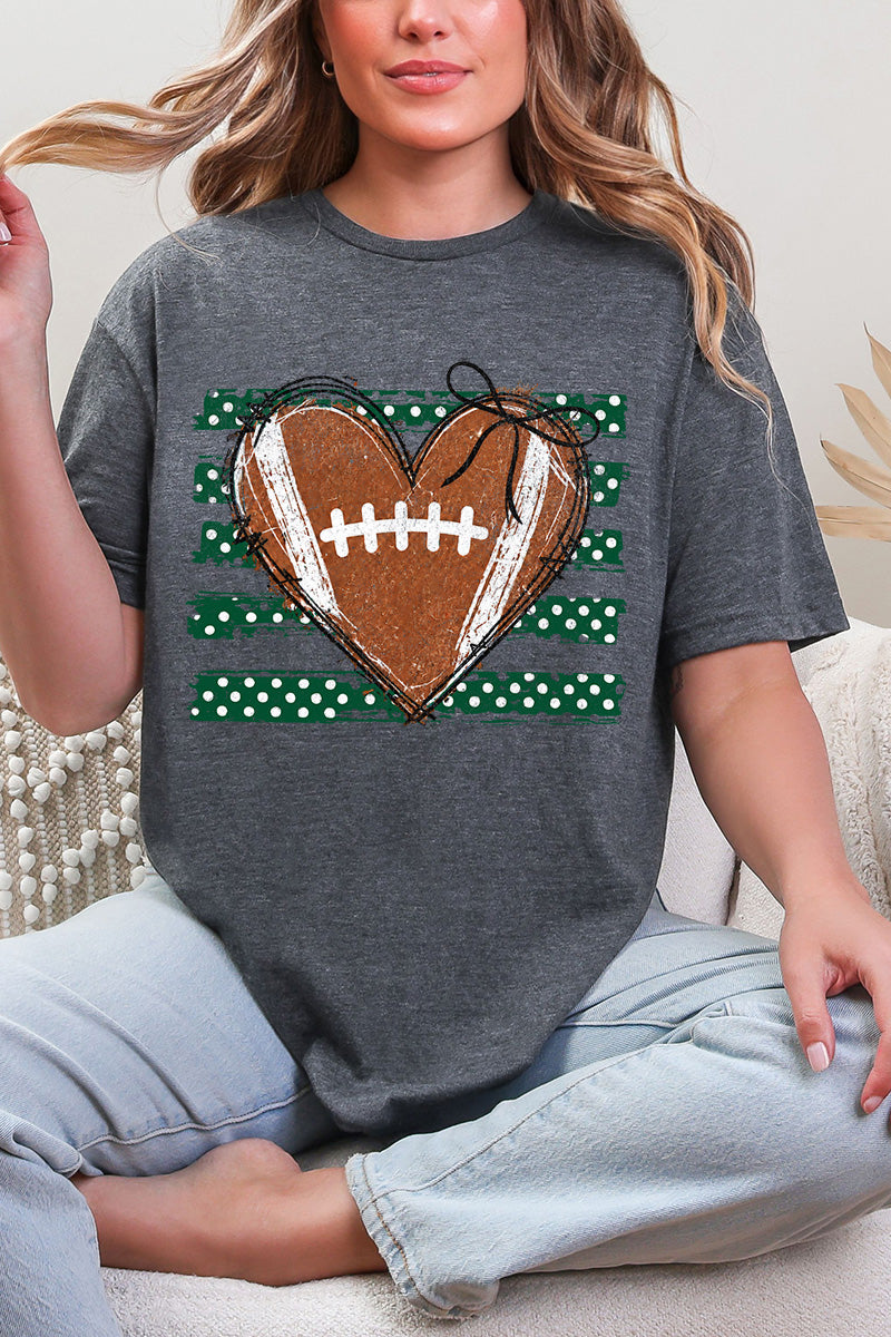 Green Football Sweetheart Softstyle Adult T-Shirt