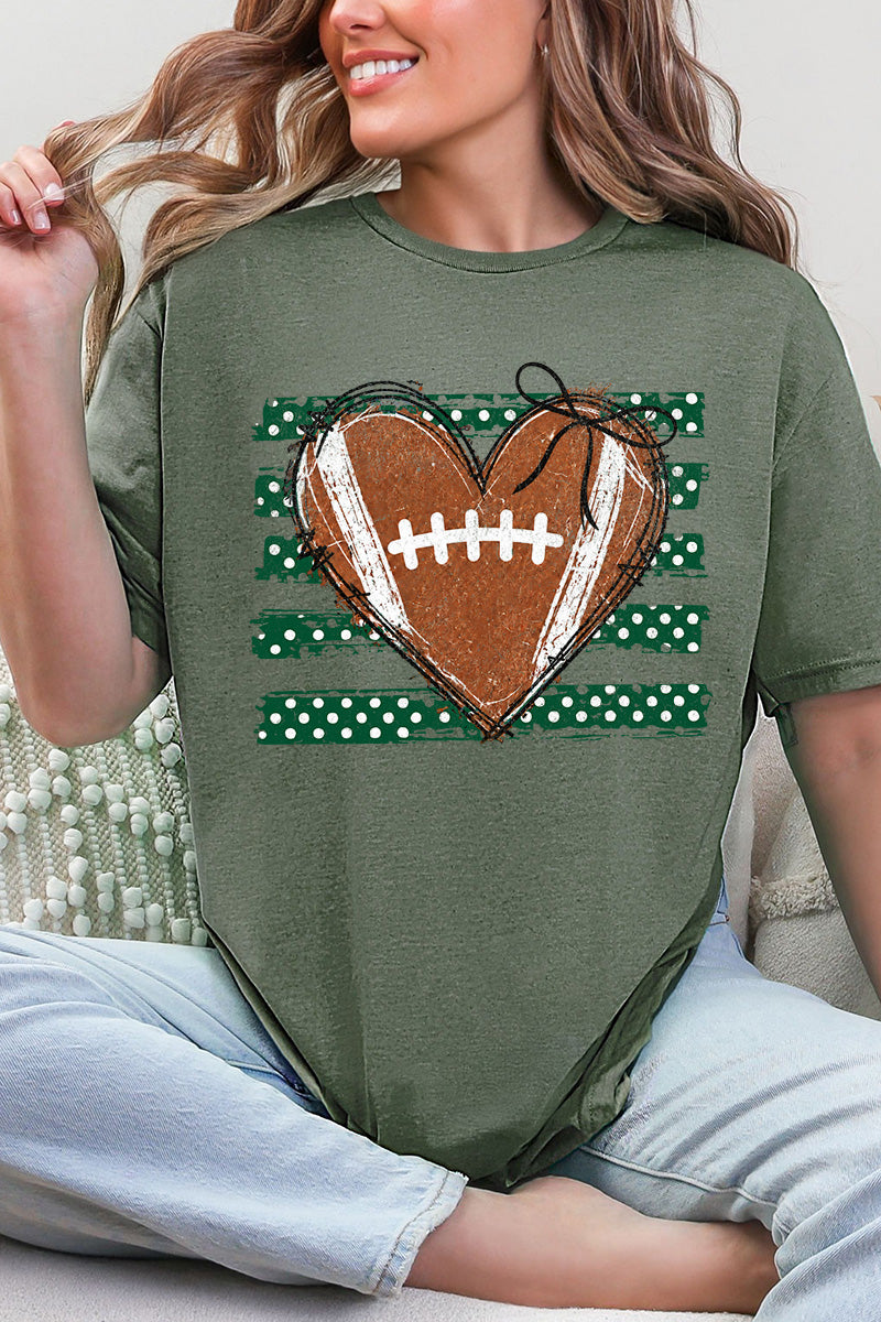 Green Football Sweetheart Softstyle Adult T-Shirt
