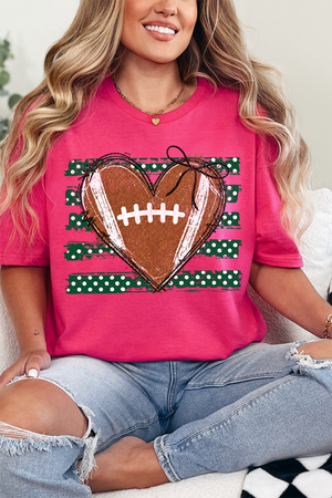 Green Football Sweetheart Softstyle Adult T-Shirt
