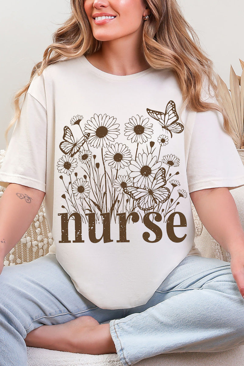 Wildflower Nurse Softstyle Adult T-Shirt