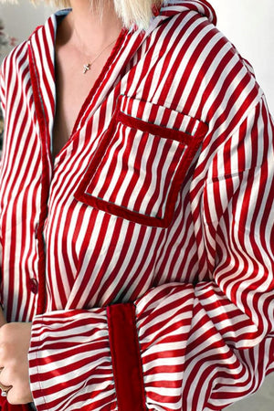 PREORDER! ETA 11/16 Candy Cane Lane Red Top and Pants Pajama Set **SHIPPING EXPECTED TO BEGIN ON DATE 11/16**
