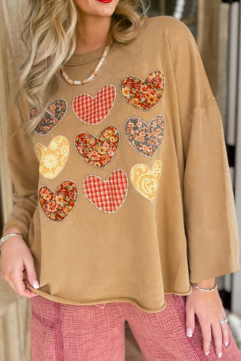 PREORDER! ETA 10/29 Sweet Sentiment Straw Yellow Sweatshirt **SHIPPING EXPECTED TO BEGIN ON DATE 10/29**