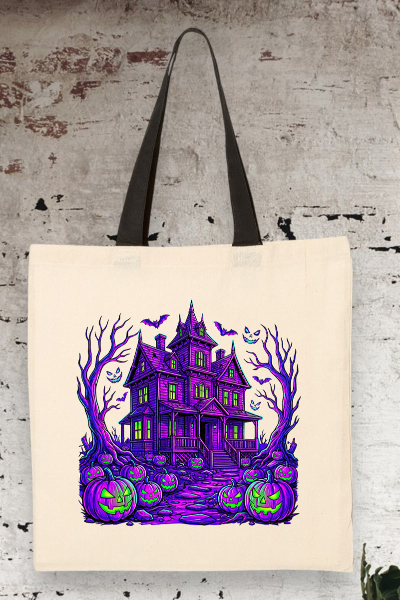 Neon Nightmare Medium Canvas Tote