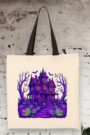 Neon Nightmare Medium Canvas Tote